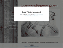Tablet Screenshot of canterburyequestriancenter.com